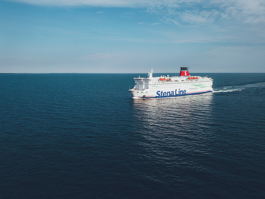 Prom Stena Spirit na morzu